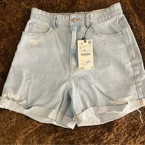 ZARA: High Waist Mom Shorts 6 NWT